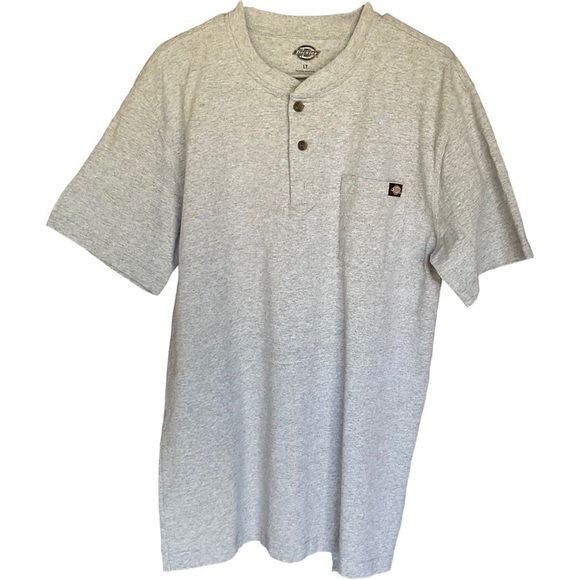 DICKIES 2 BUTTON MENS SHIRT SIZE LARGE / TALL - Picture 1 of 4